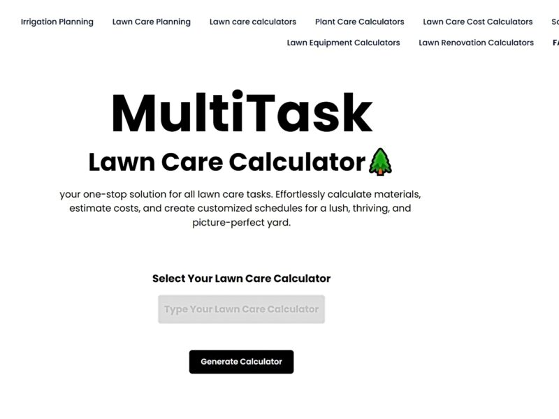 Lawn Care Calculator