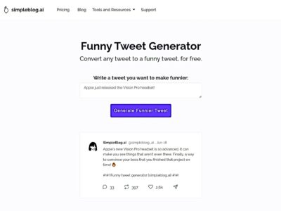 Funny Tweet Generator