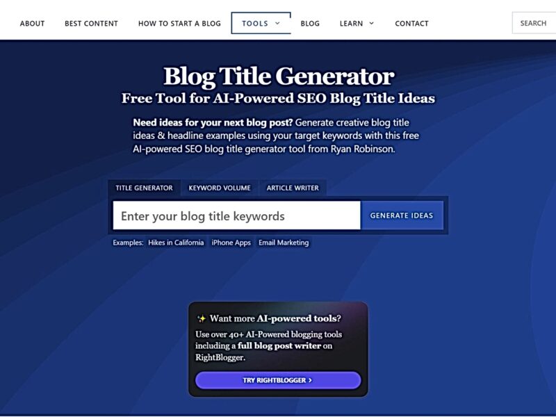 Blog Title Generator