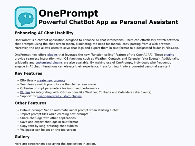 OnePrompt